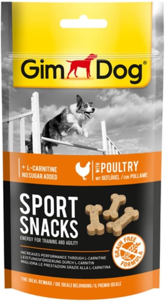 GimDog Sportsnacks Tavuk & L-Carnitinli Köpek Ödül Tableti 60 g
