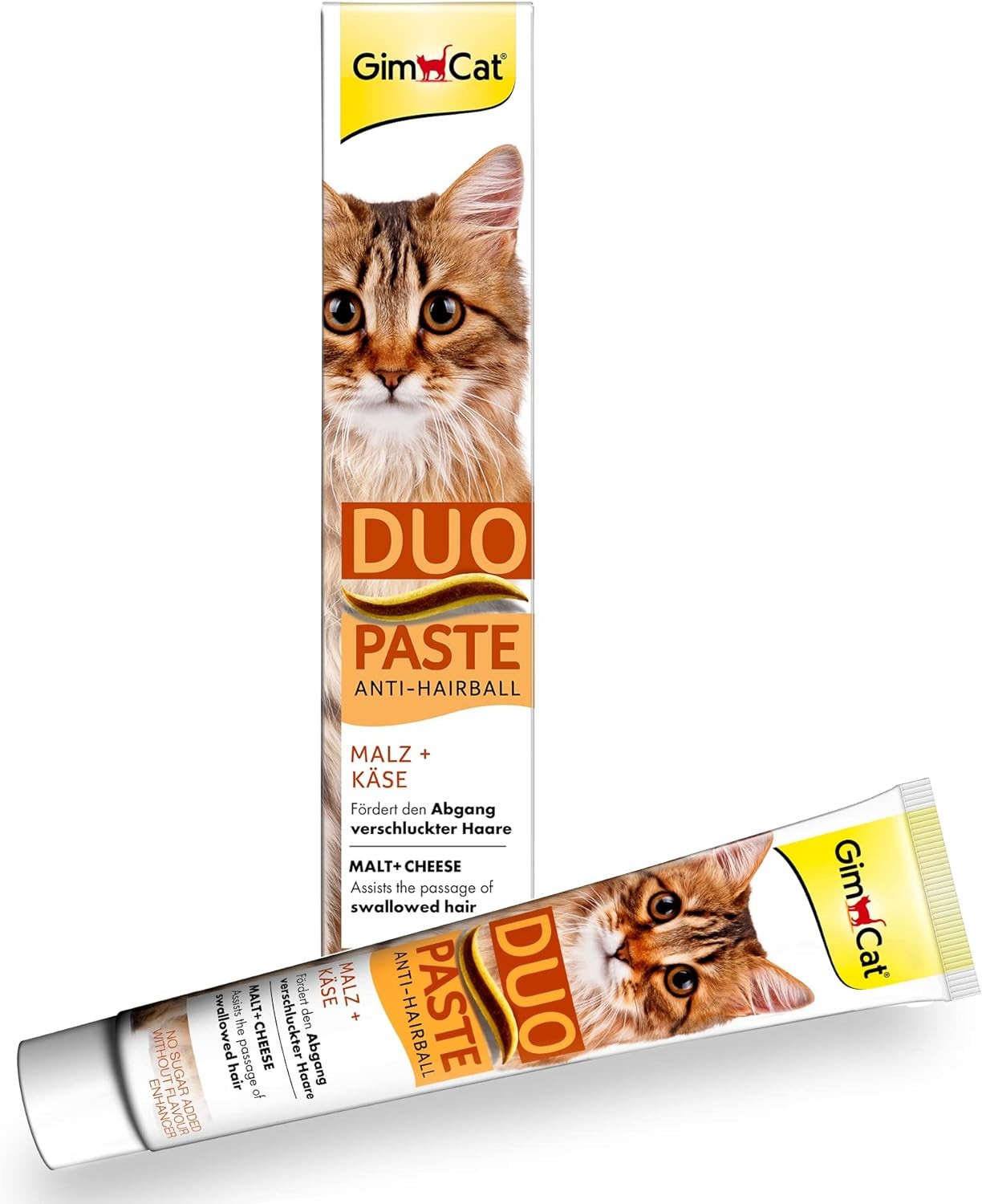 GimCat Anti-Hairball Duo, Kedi Macunu, Peynir+Malt, 50 gr