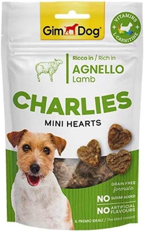 Gimdog Charlies Mini Hearts Kuzu Etli Köpek Ödül Maması 70gr