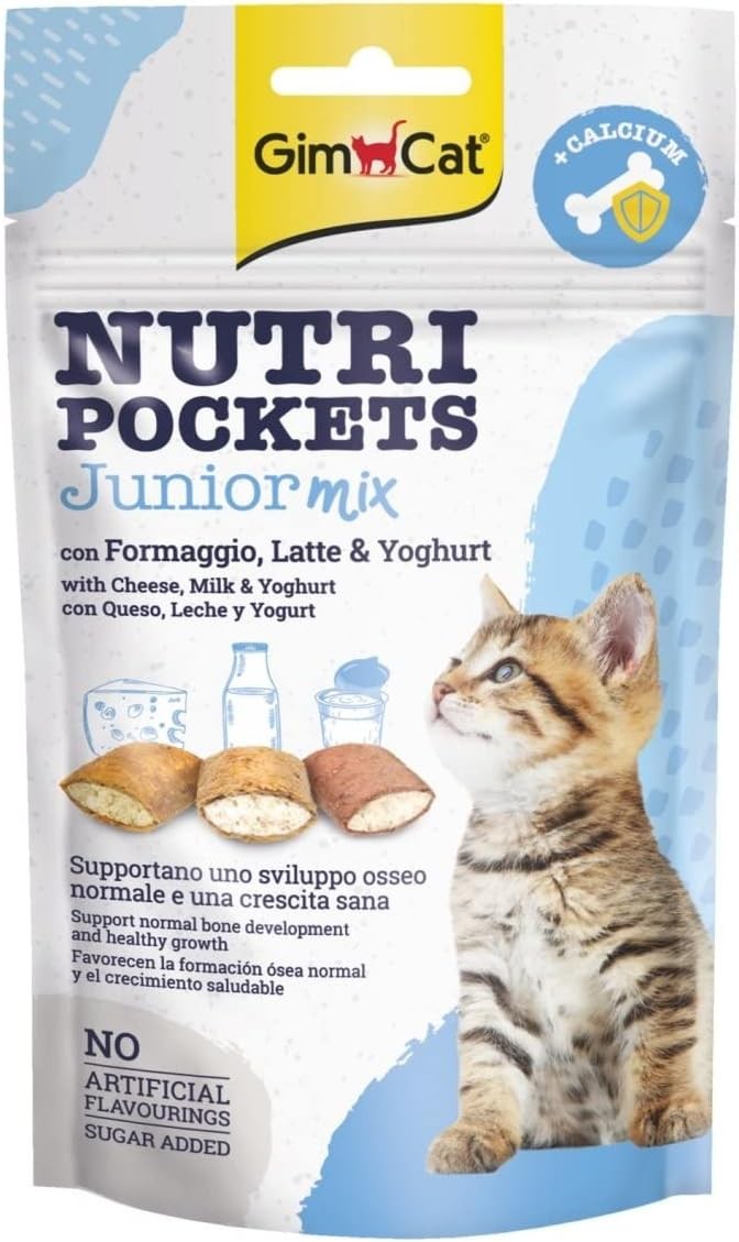 GimCat Nutripockets Kedi Ödülü Junior Mix Tablet 60g
