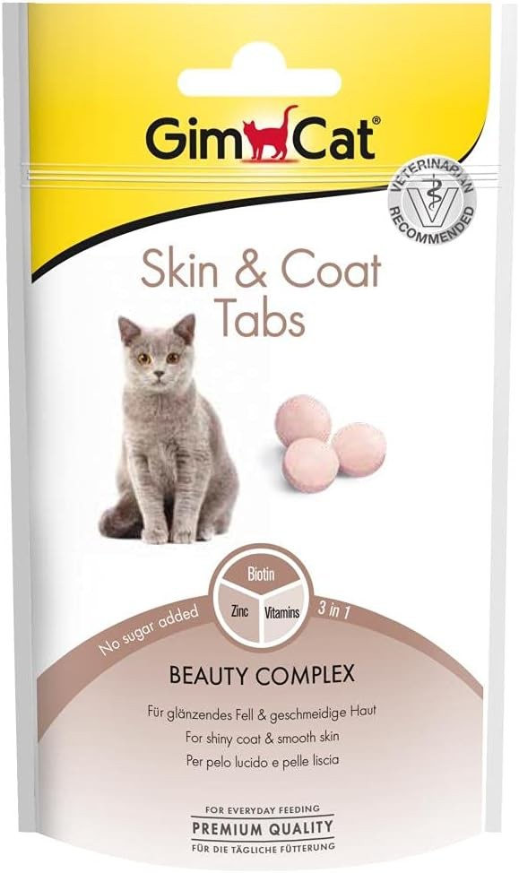 Gimcat Skin&Coat Tabs Deri&Tüy Sağlığı Kedi Ödül Tableti 40 Gr