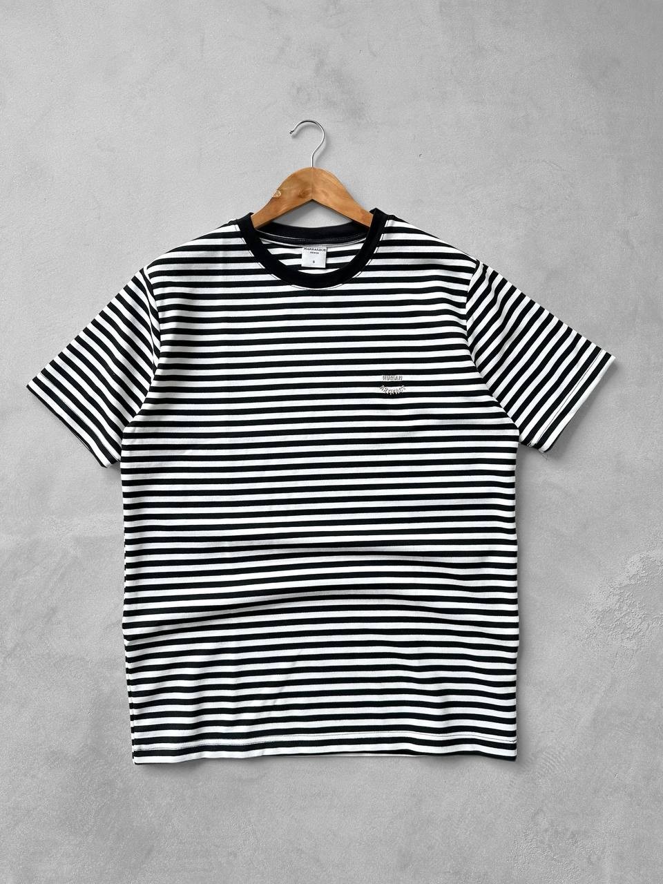 Bisiklet Yaka Oversize Human Tişört - Siyah