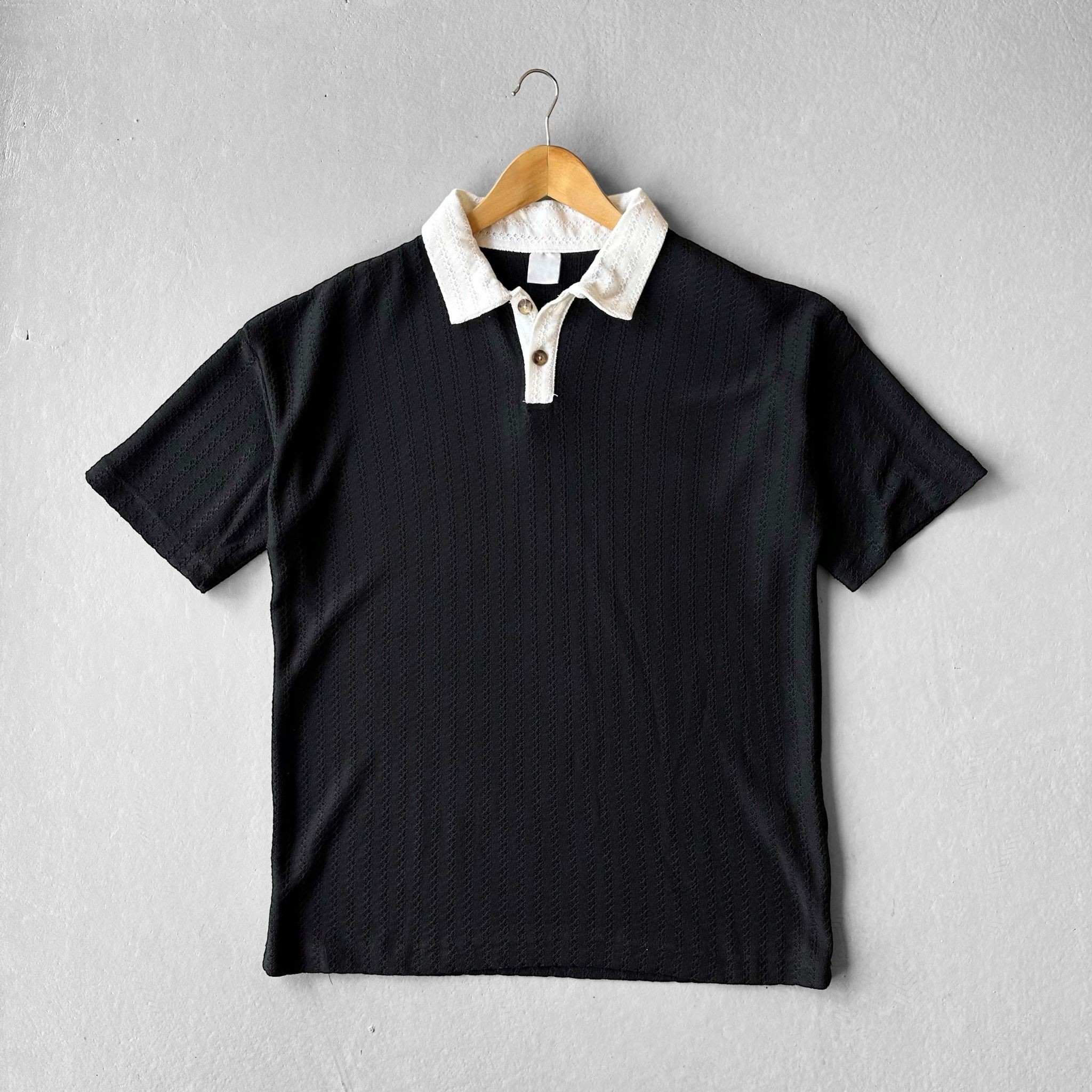 Siyah Polo Yaka Mrkch Tshirt 