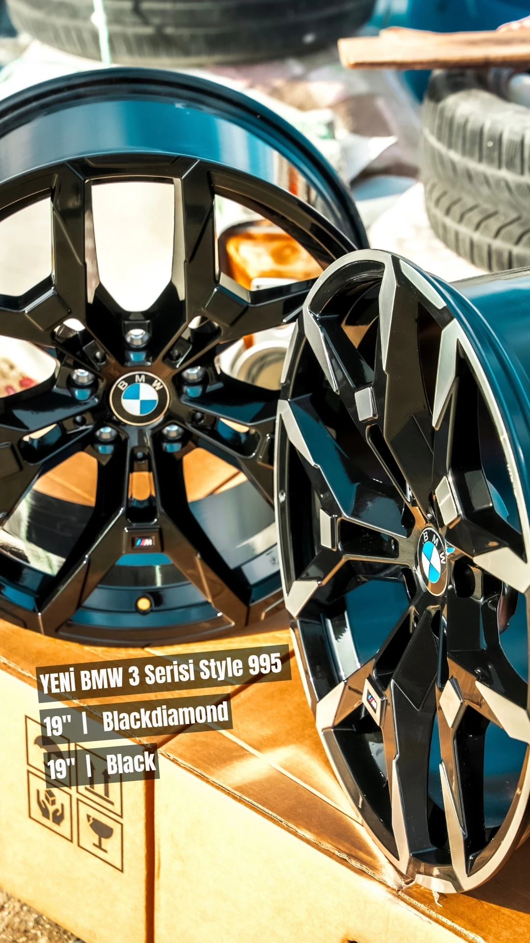 DY1759 8,0x19" - 9,0x19" 5x112  ET27-ET40 66,6 Blackdiamond Jant(4 adet)