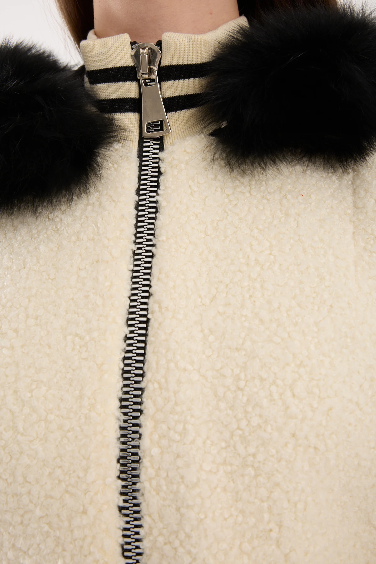 EKRU KÜRKLÜ KAPİŞON TEDY KABAN