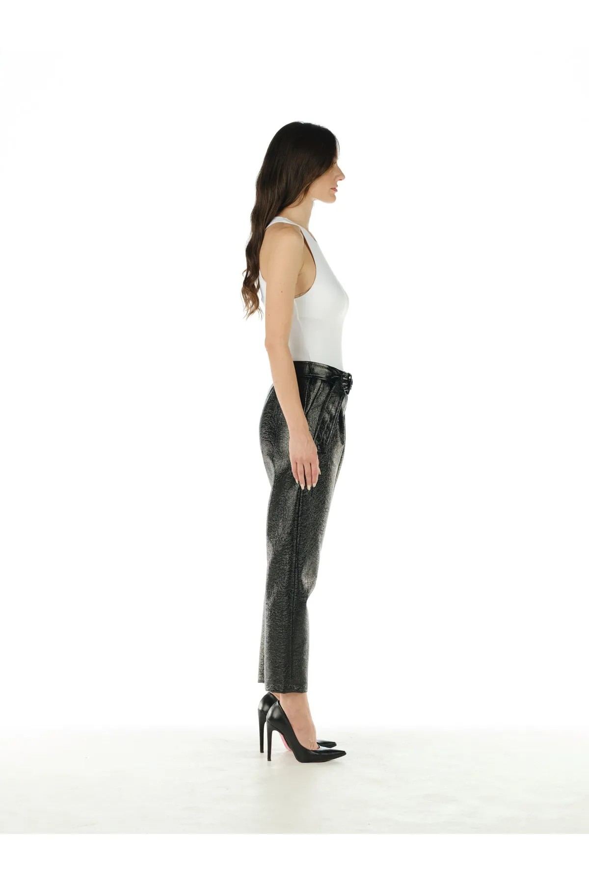 VINYL LEATHER TROUSERS