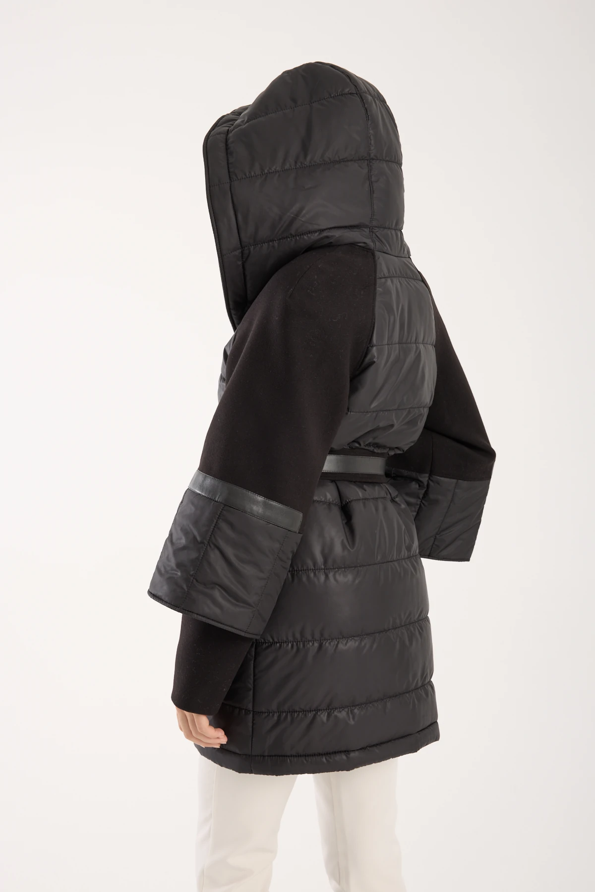 COAT SEMI CACHET SEMI PUFFER TABAN COLOR