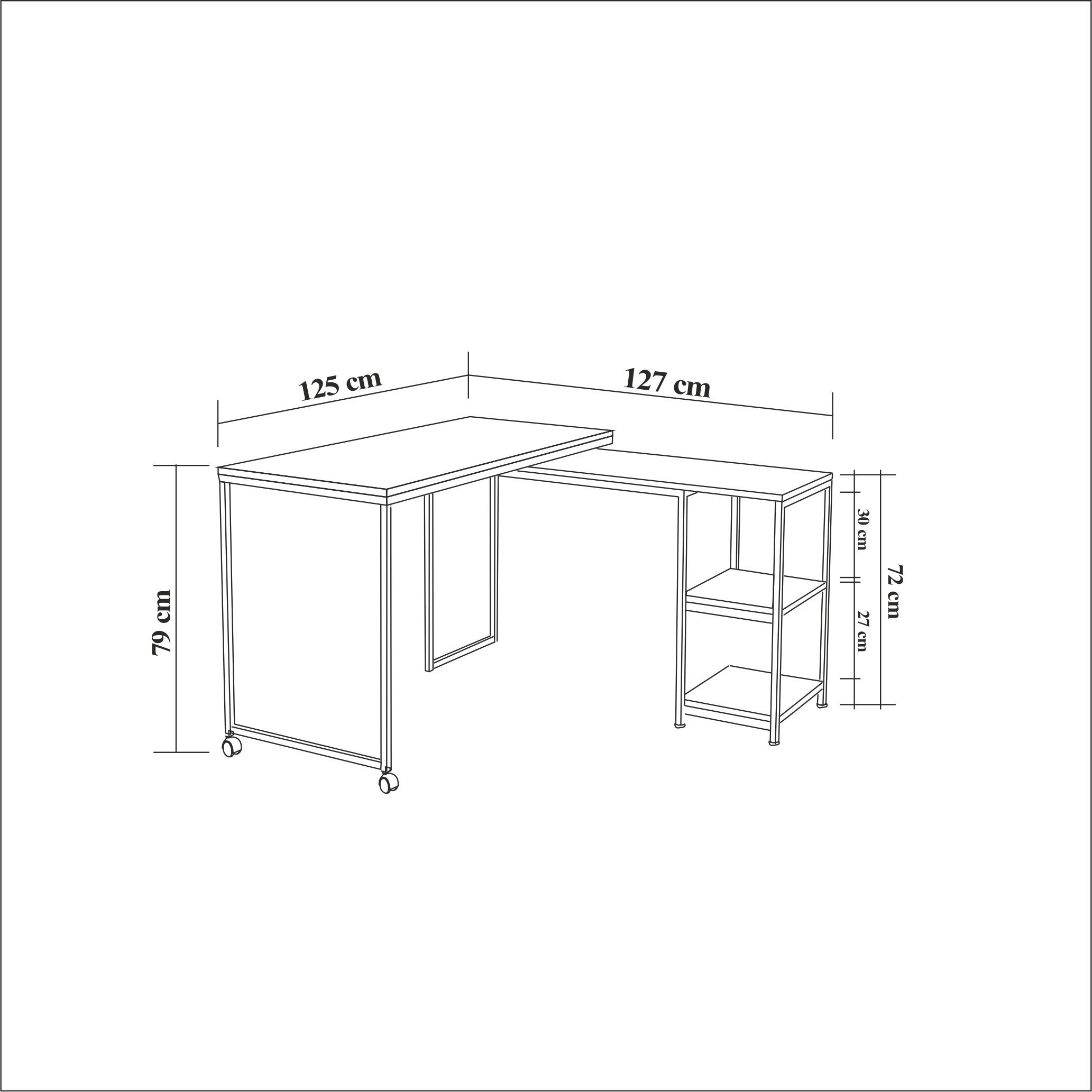 BERA 360 DERECE DÖNEBİLEN ÇALIŞMA MASASI, ATLANTİK