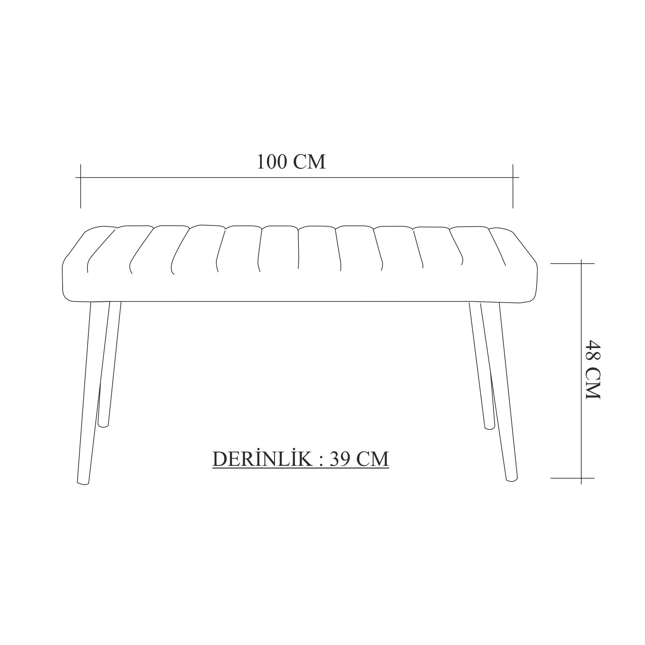 STORMİ BENCH ATLANTİK TAŞ RENGİ-900