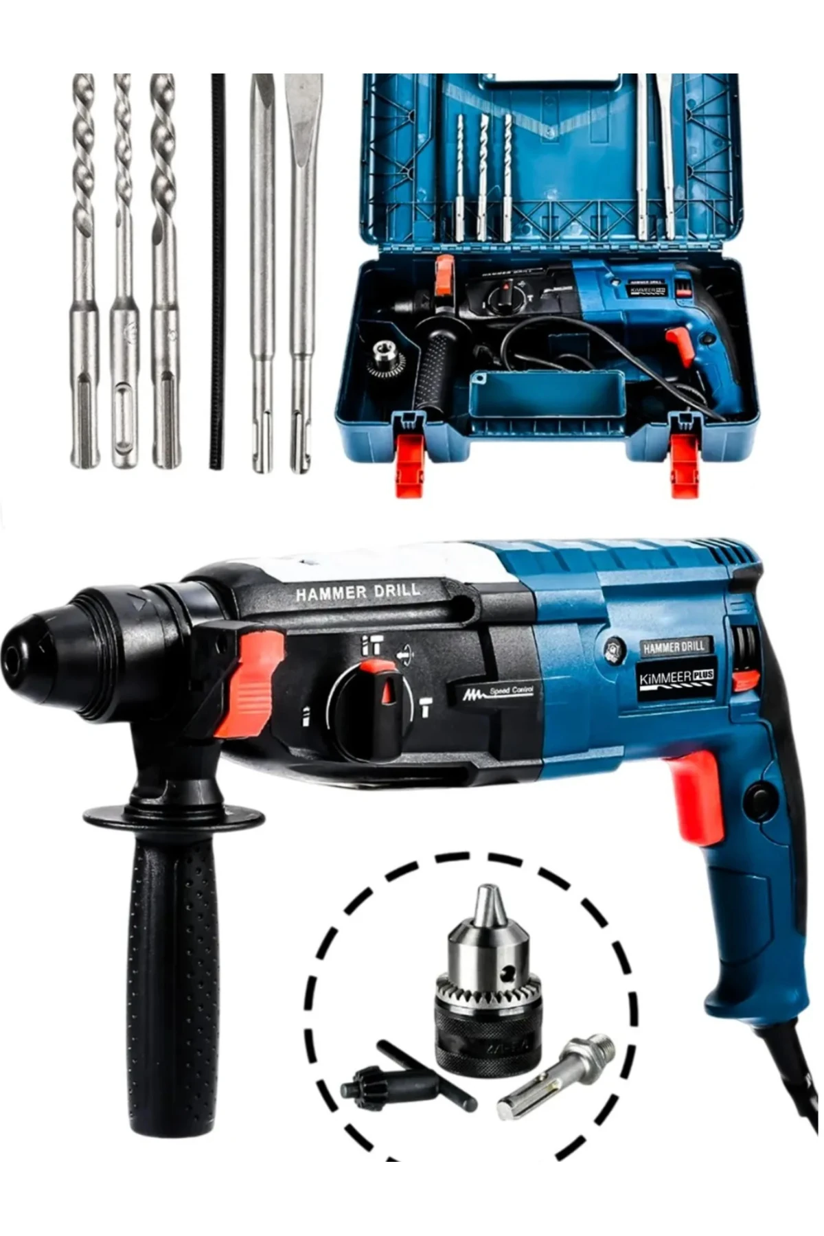 850w Metal Şanzıman Darbeli Matkap Kırıcı Delici Hilti 2-28mm