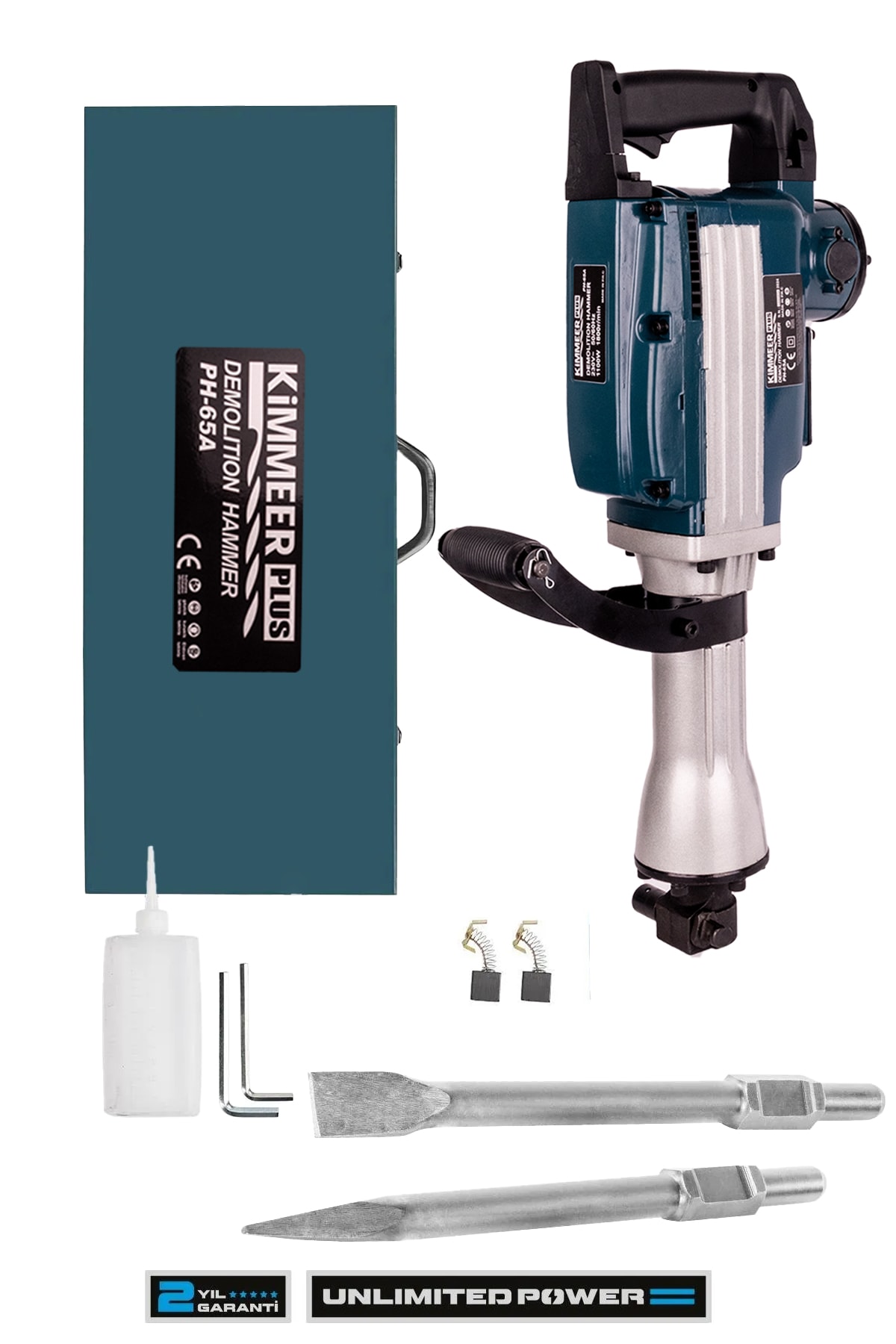 KİMMEER PLUS 1800w Darbeli 16 Kg Kırıcı Delici Hilti