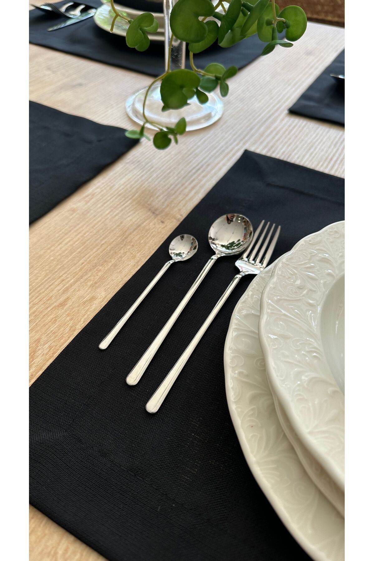 Gümüş Metal 36 Parça Çatal Kaşık Bıçak Takımı