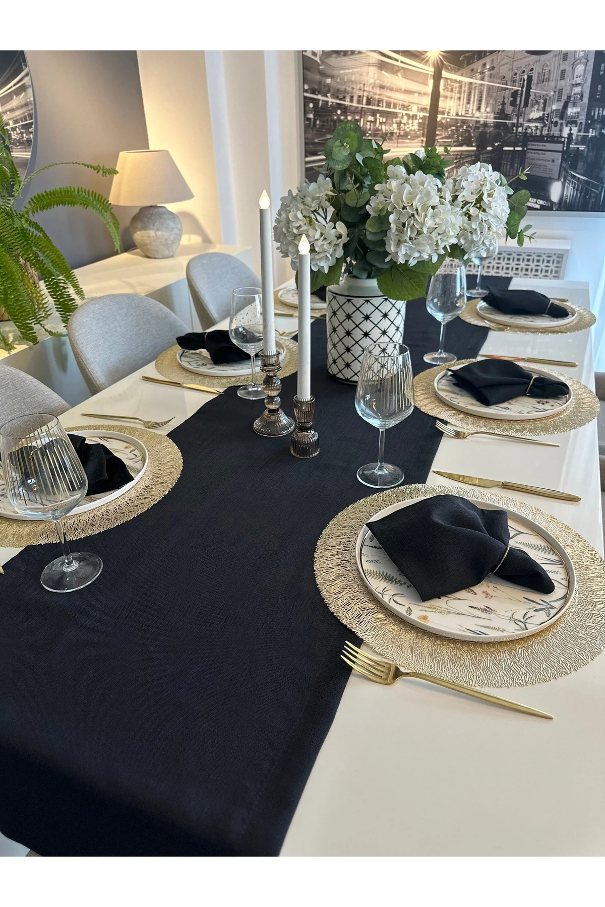 Keten Dokulu Dertsiz Runner Düz Model 1