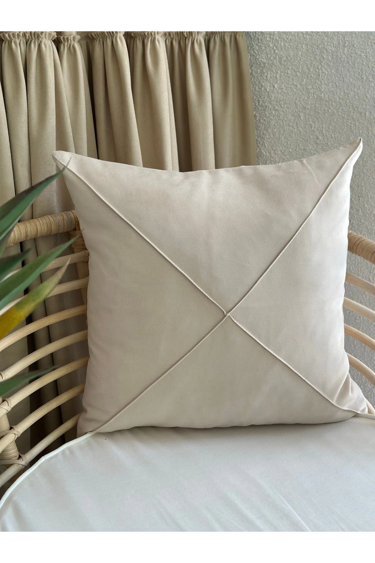 Bej Salon Kırlent Kılıfı 1 ADET