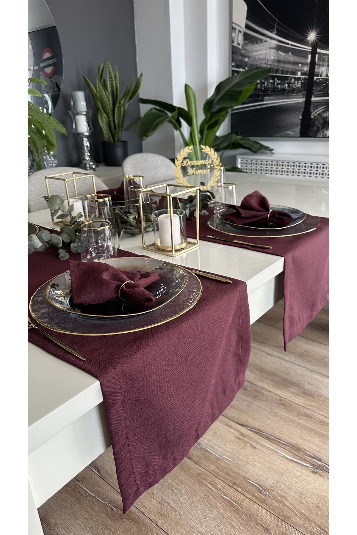 Keten Dokulu Mürdüm Kısa Runner