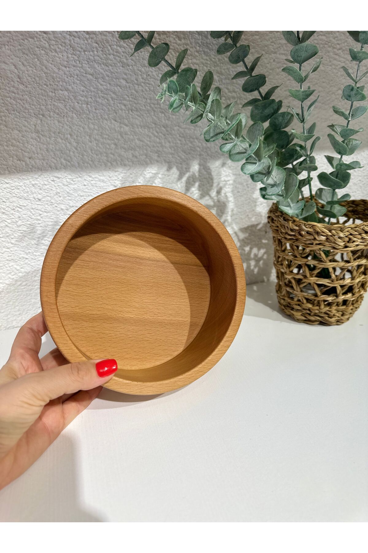 Büyük Ahşap Kase 20 cm