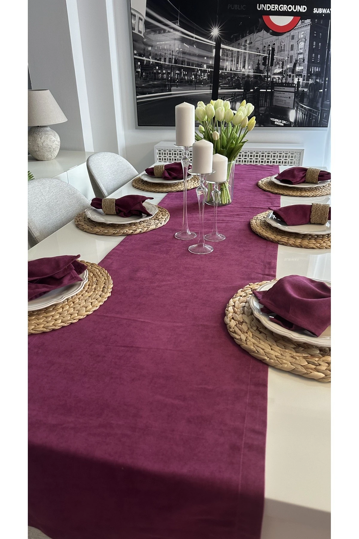 Kadife Dokulu Dertsiz, Leke Tutmaz Düz Model Runner - 5