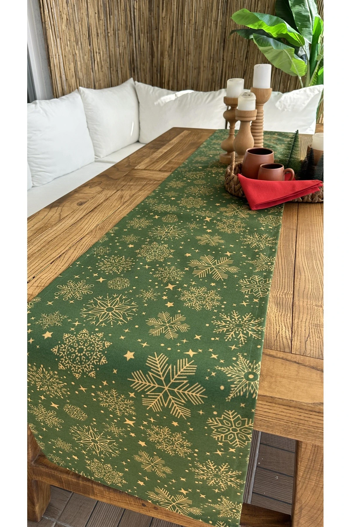 Yeni Yıl Temalı Runner Yılbaşı Masası - 2