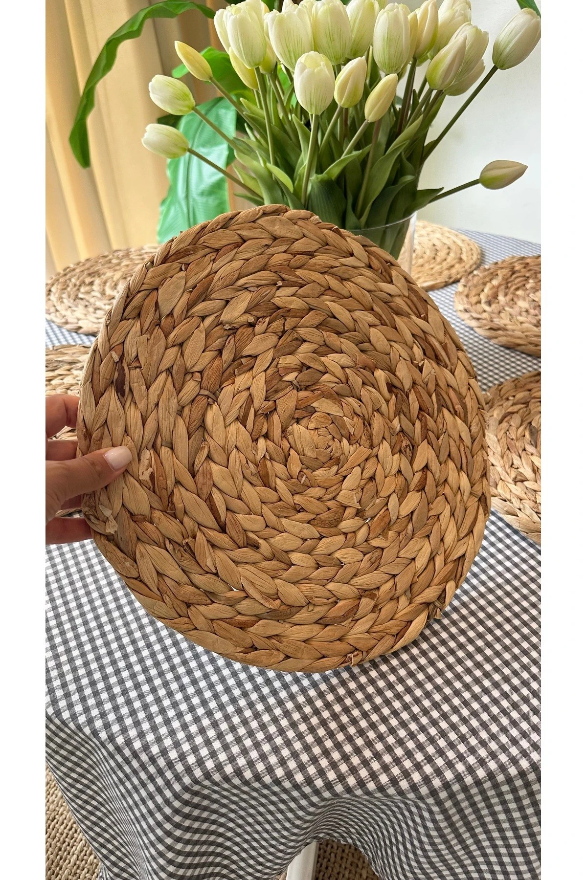 6 Ad Hasır Rattan Amerikan Servis Supla