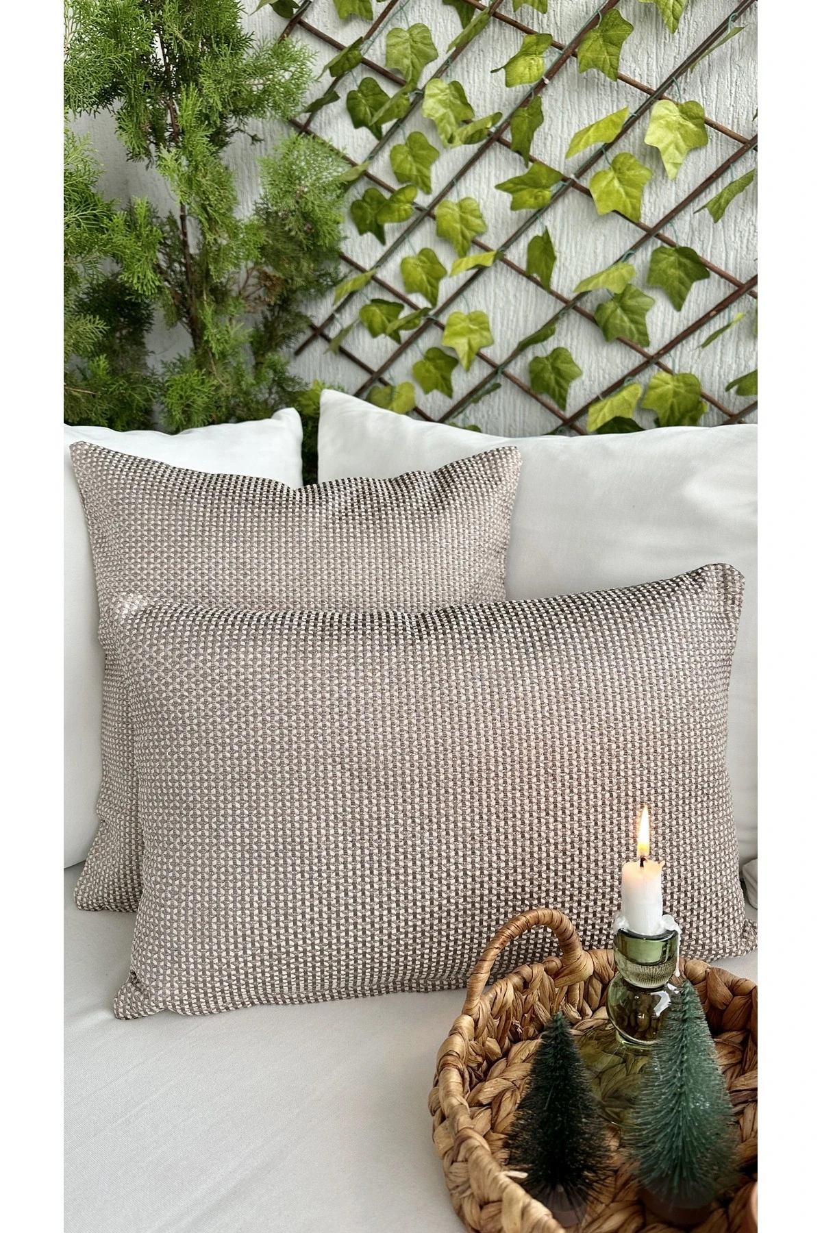 Rose Simli Vizon Salon Kırlent Kılıfı 1 Ad Kumaş Revize Edildi