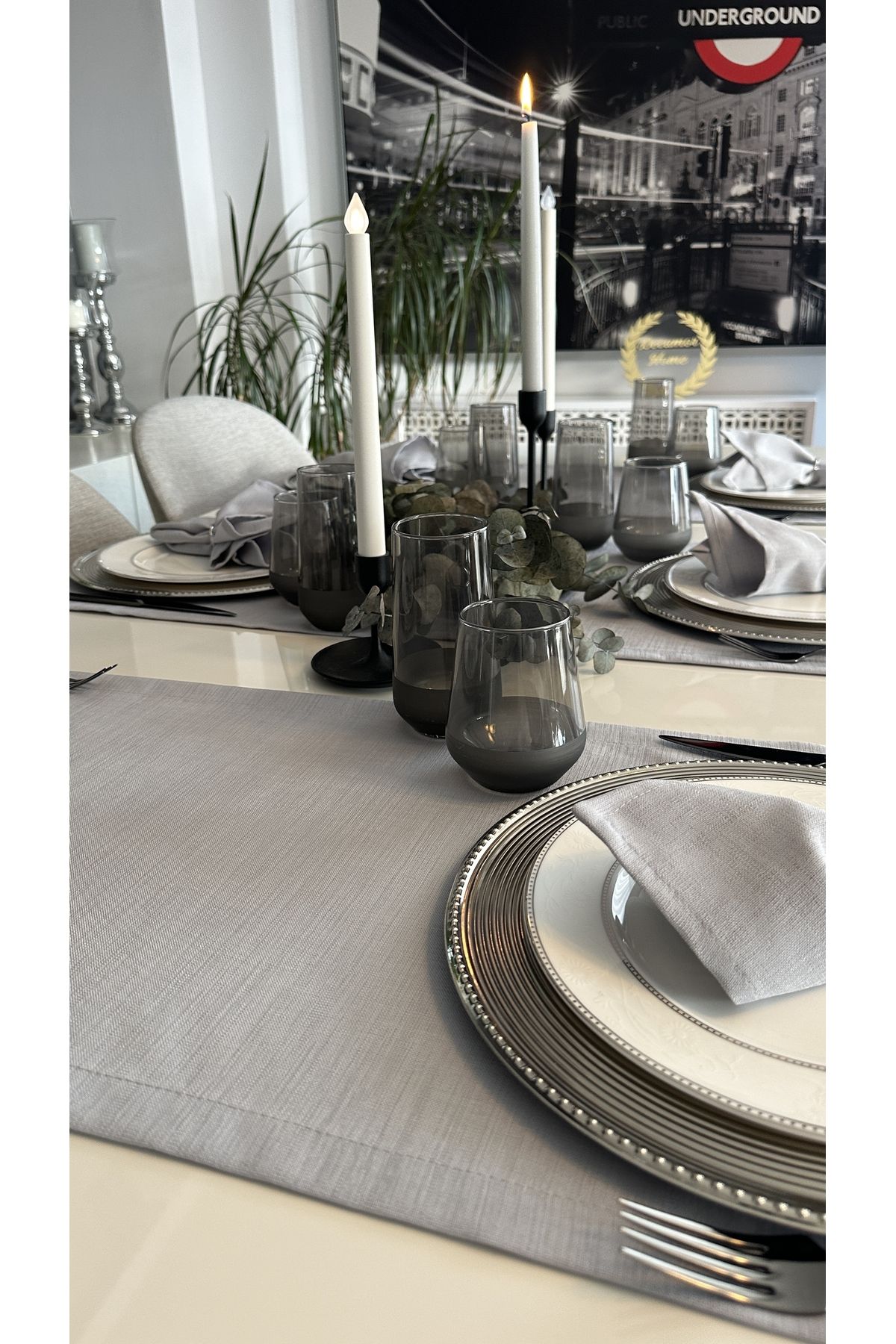 Keten Dokulu Kısa Runner Gri, Pembe, Kırmızı, Kiremit, Lacivert