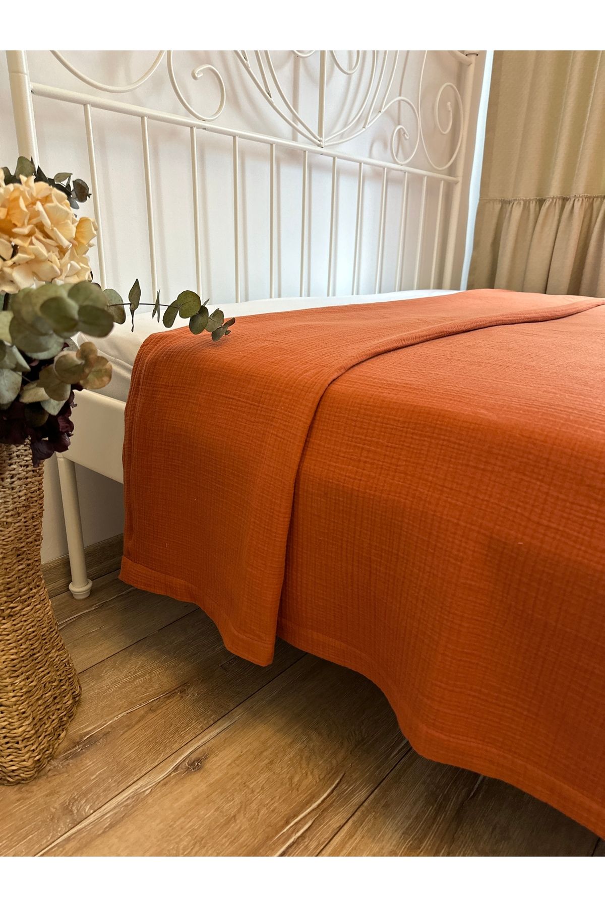 4 Kat Müslin Pamuklu Kiremit Örtü