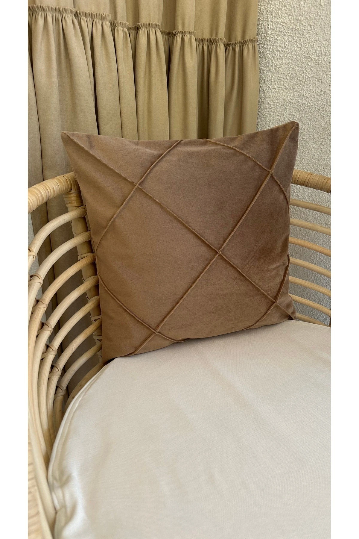 Bronz - Kahverengi Salon Kırlent Kılıfı desen5