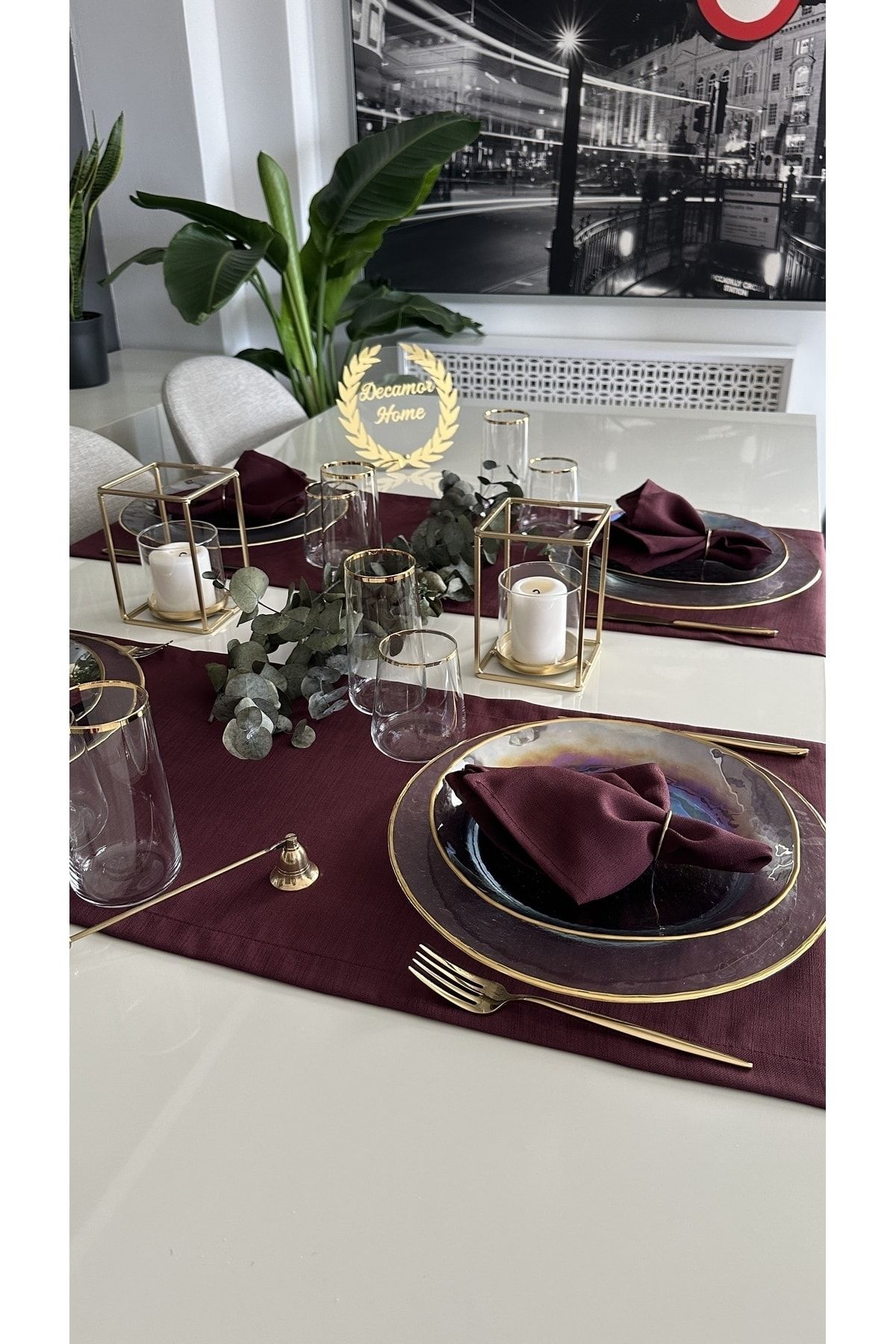 Keten Dokulu Mürdüm Kısa Runner