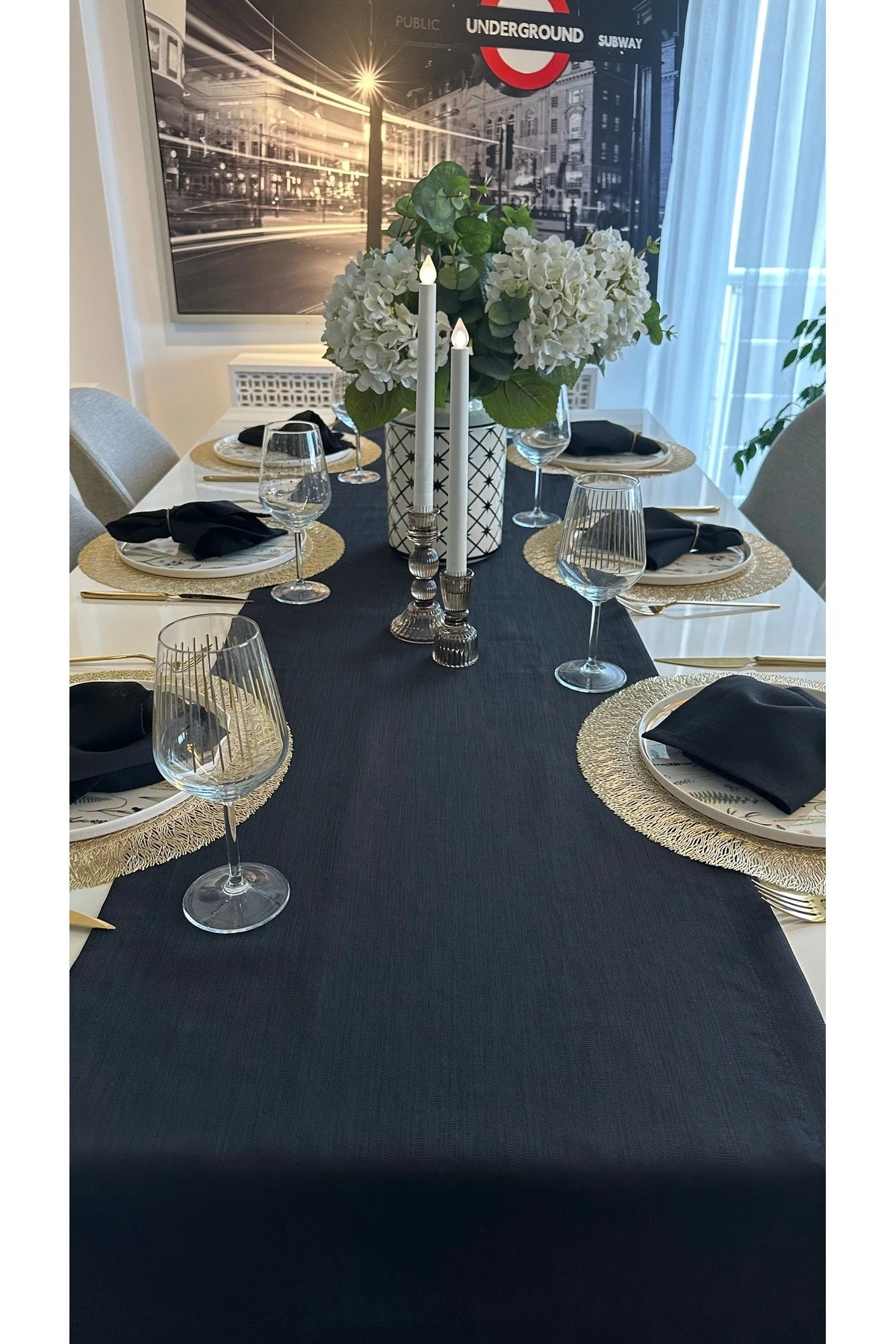 Keten Dokulu Dertsiz Runner Düz Model 1