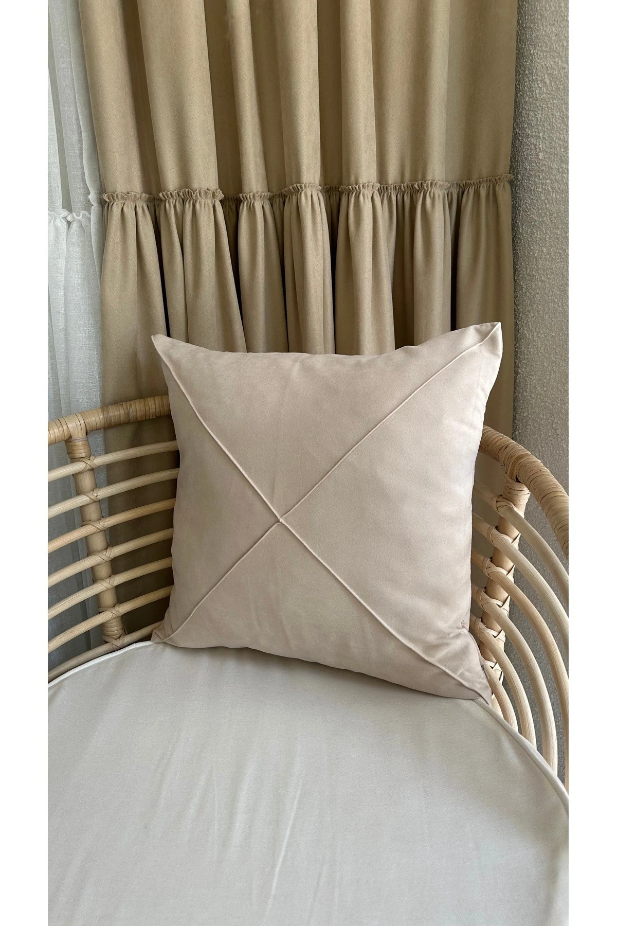 Bej Salon Kırlent Kılıfı 1 ADET