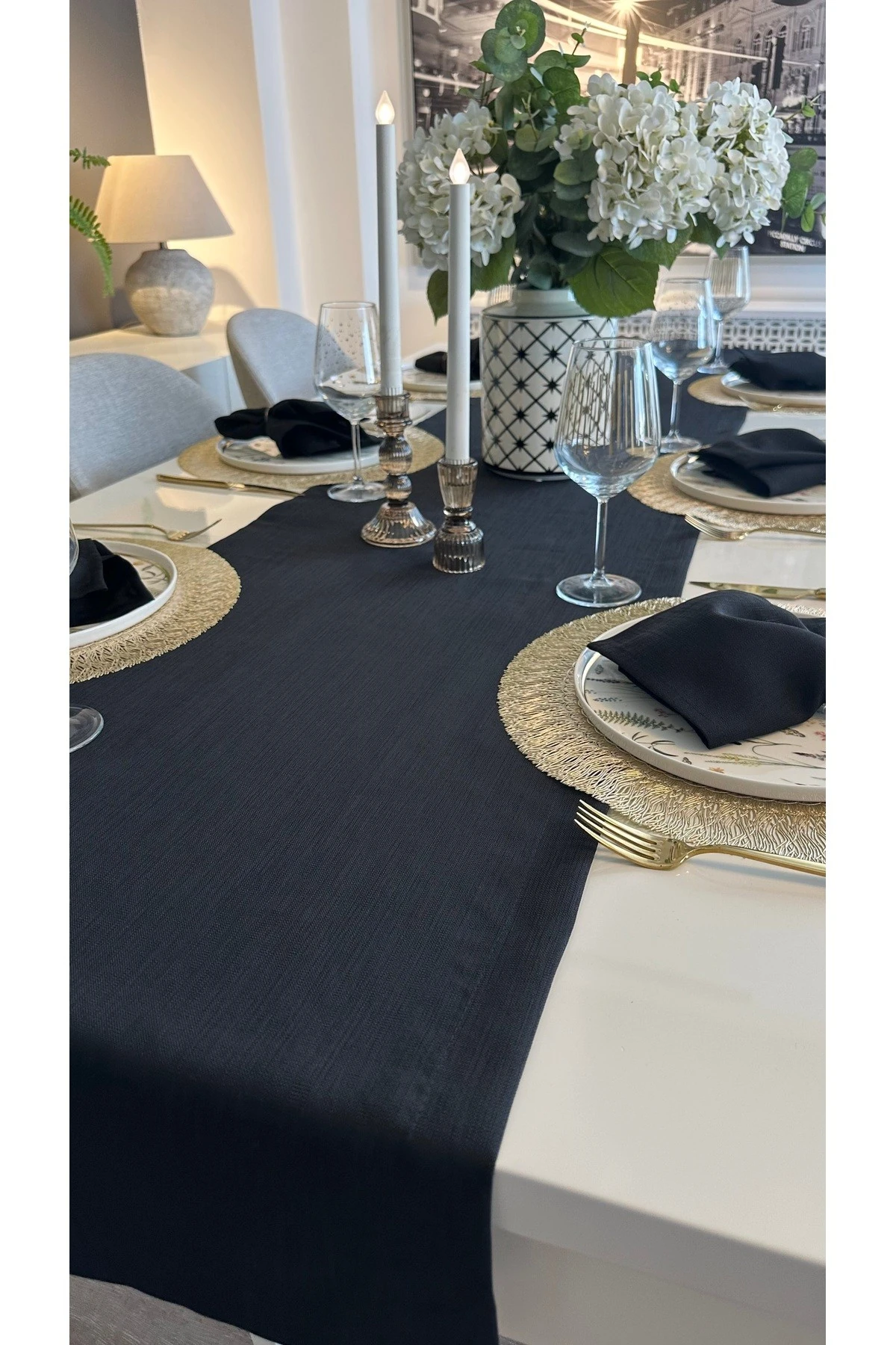 Keten Dokulu Dertsiz Runner Düz Model 1