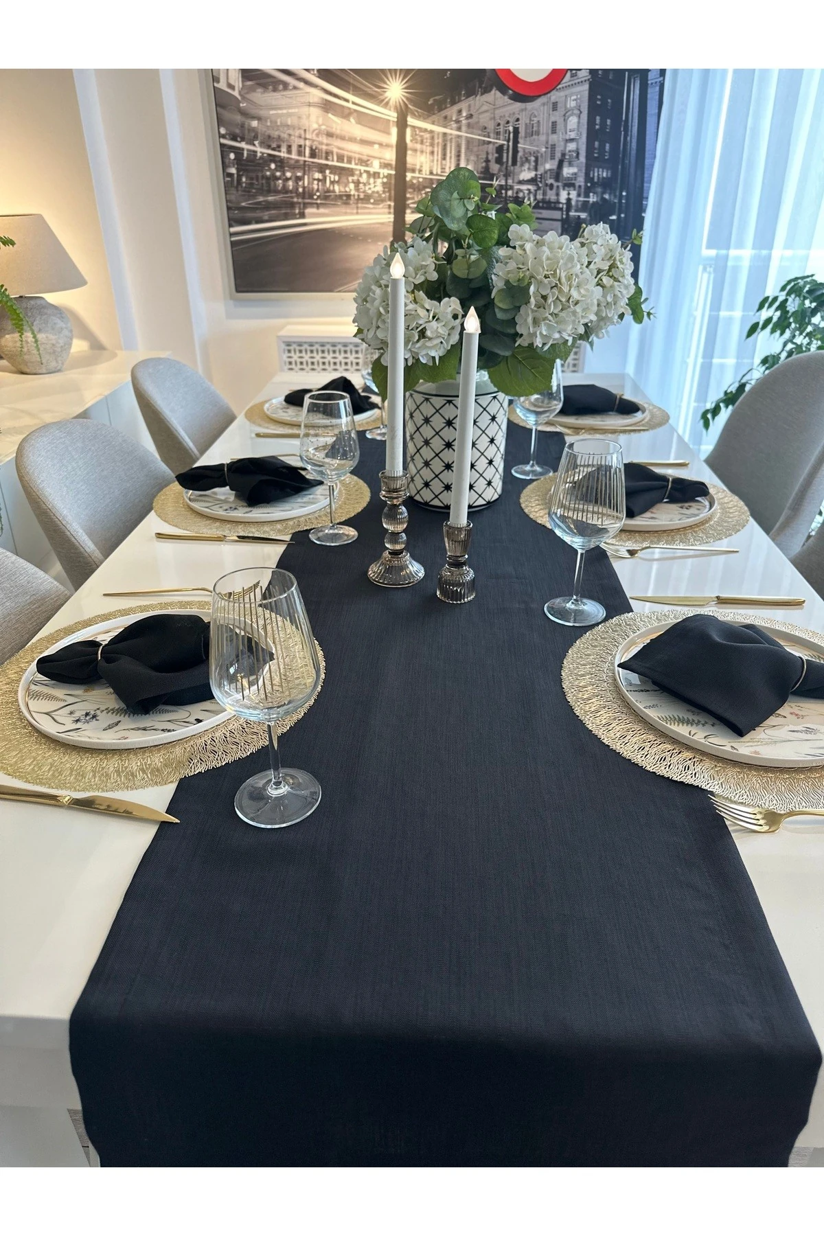 Keten Dokulu Dertsiz Runner Düz Model 1