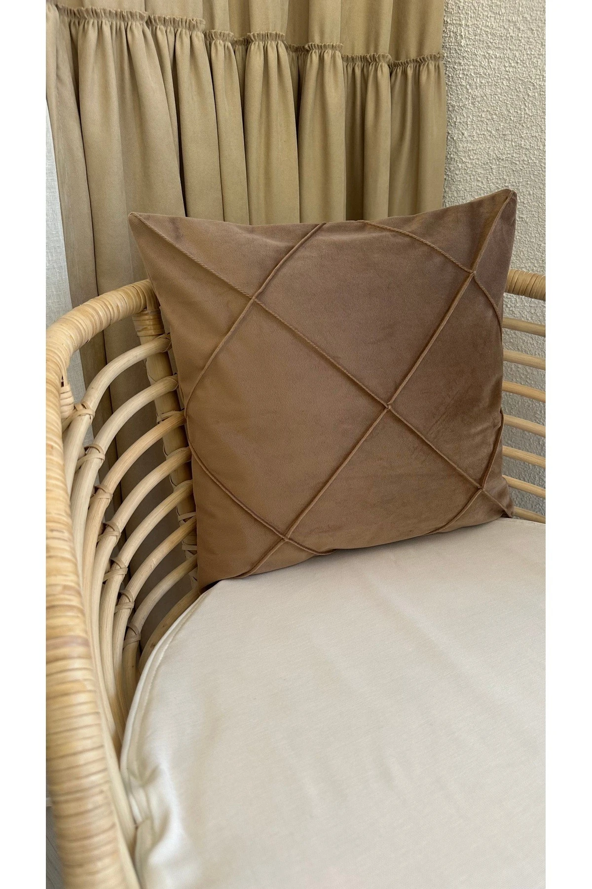 Bronz - Kahverengi Salon Kırlent Kılıfı desen5