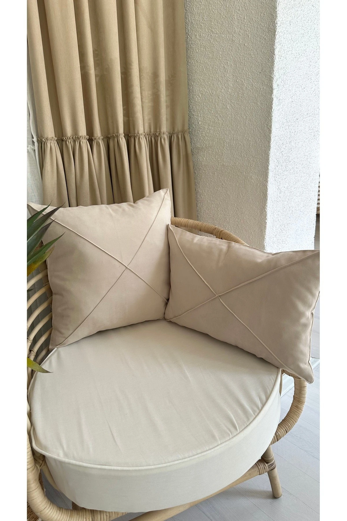 Bej Salon Kırlent Kılıfı 1 ADET