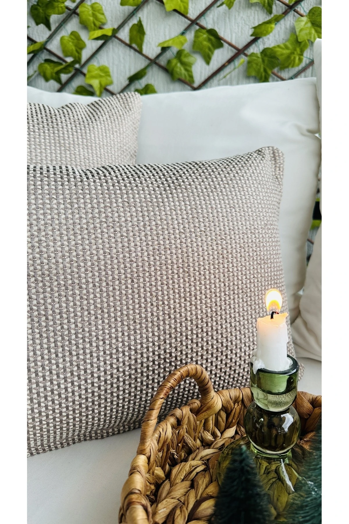 Rose Simli Vizon Salon Kırlent Kılıfı 1 Ad Kumaş Revize Edildi