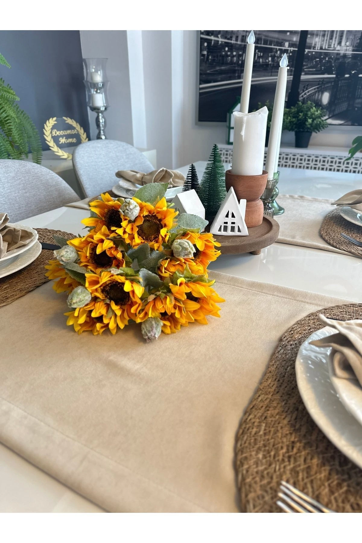 Kadife Dokulu Dertsiz, Leke Tutmaz Runner - 5