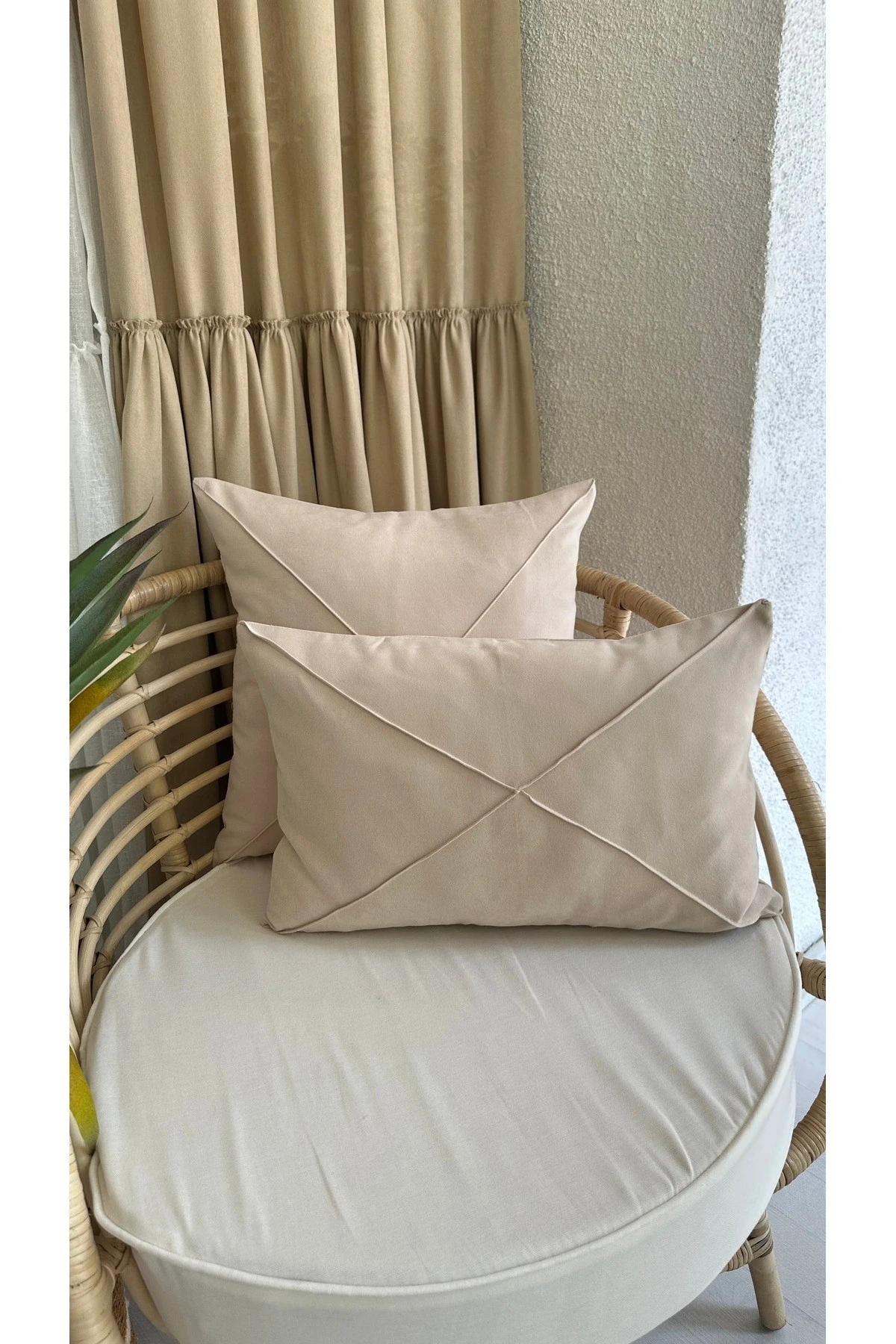 Bej Salon Kırlent Kılıfı 1 ADET