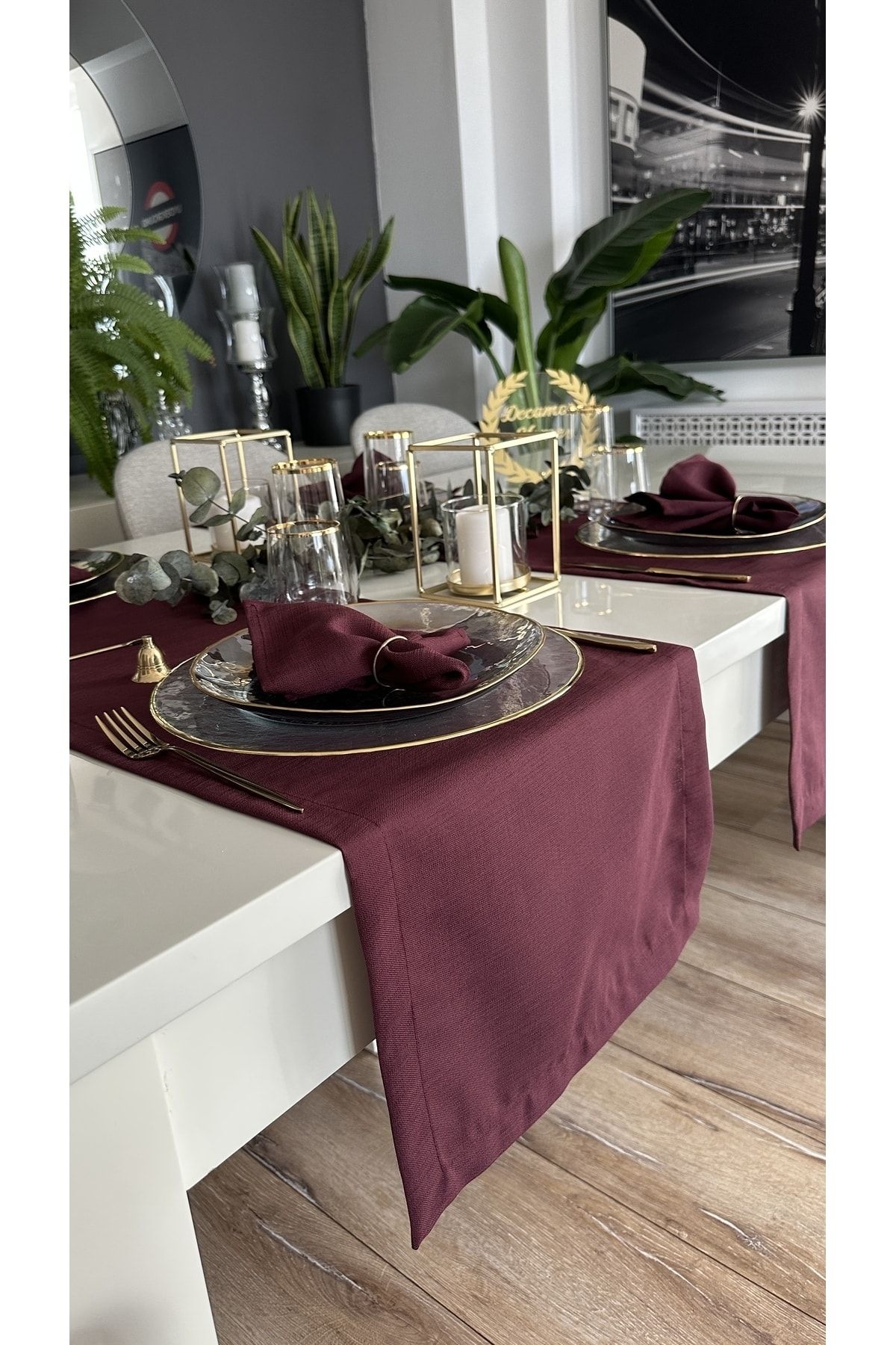 Keten Dokulu Mürdüm Kısa Runner