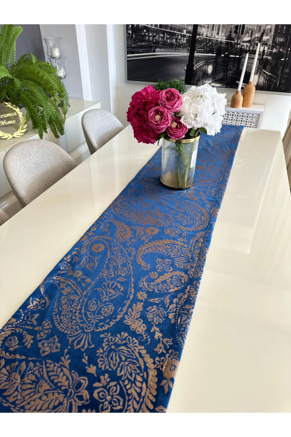 Gold Detaylı Lacivert Runner