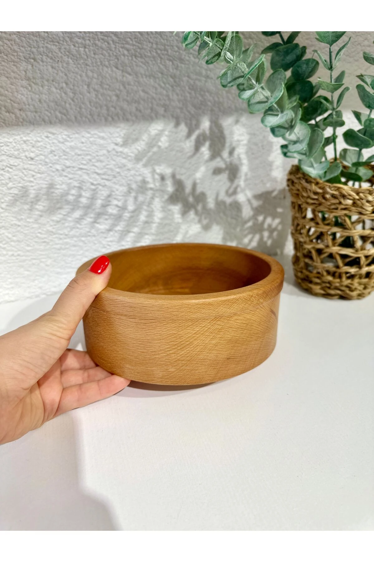 Büyük Ahşap Kase 20 cm