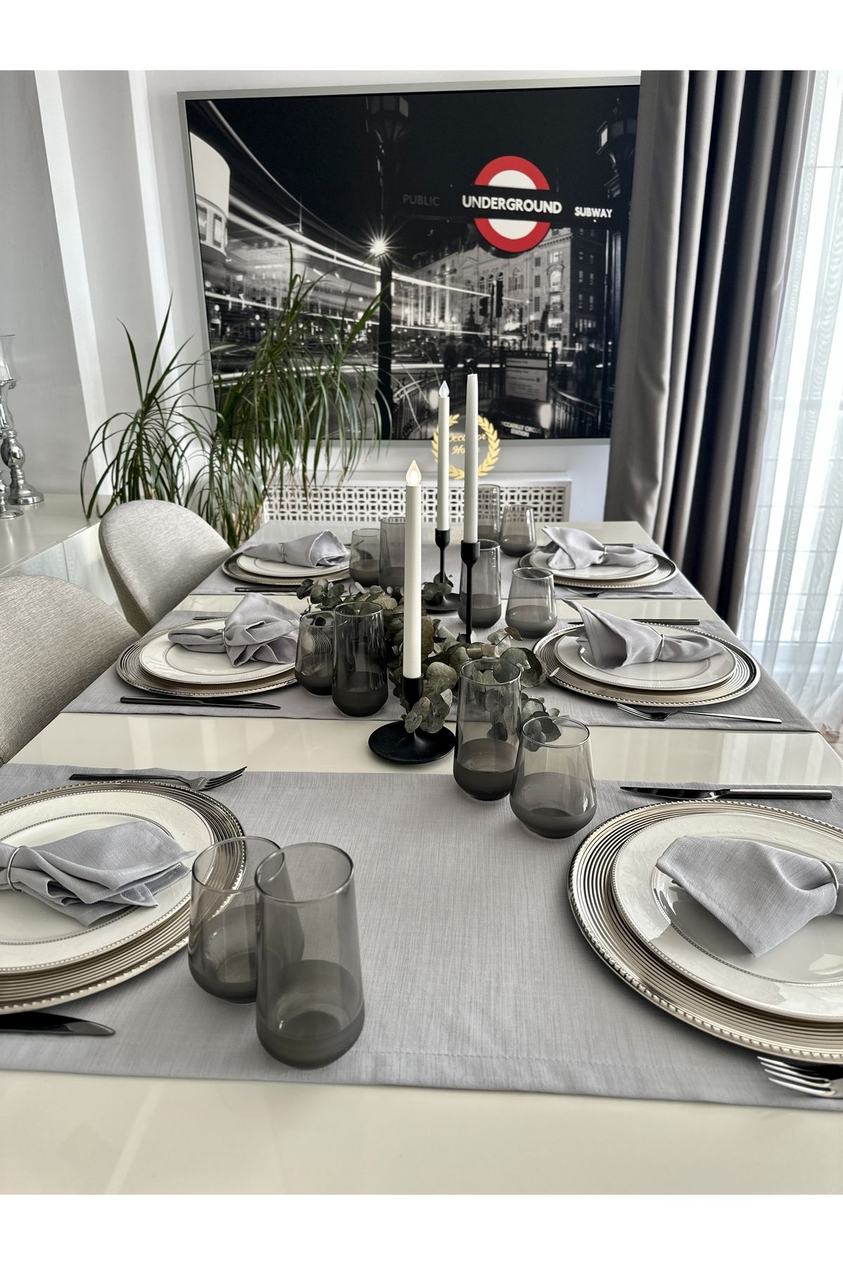 Keten Dokulu Kısa Runner Gri, Pembe, Kırmızı, Kiremit, Lacivert