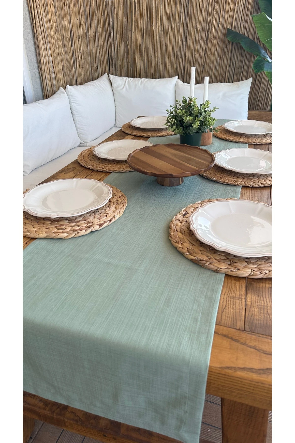 Keten Dokulu Çağla Yeşili Dertsiz Runner