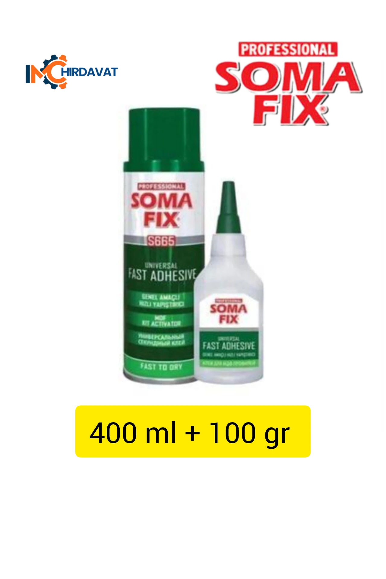 SOMAFIX Hızlı Yapıştırıcı (400 ml + 100 Gr)