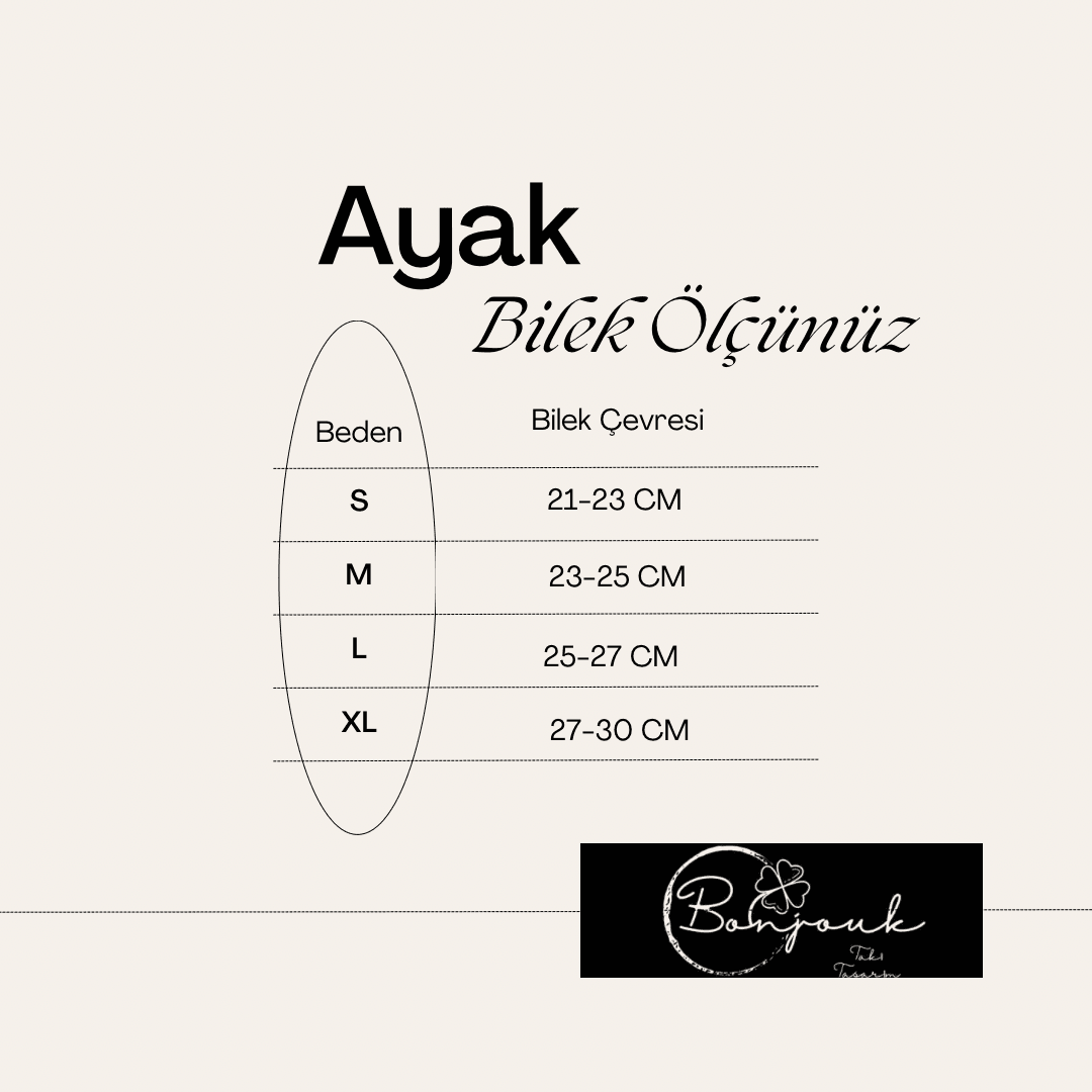 Rengarenk Lastikli İnci Halhal