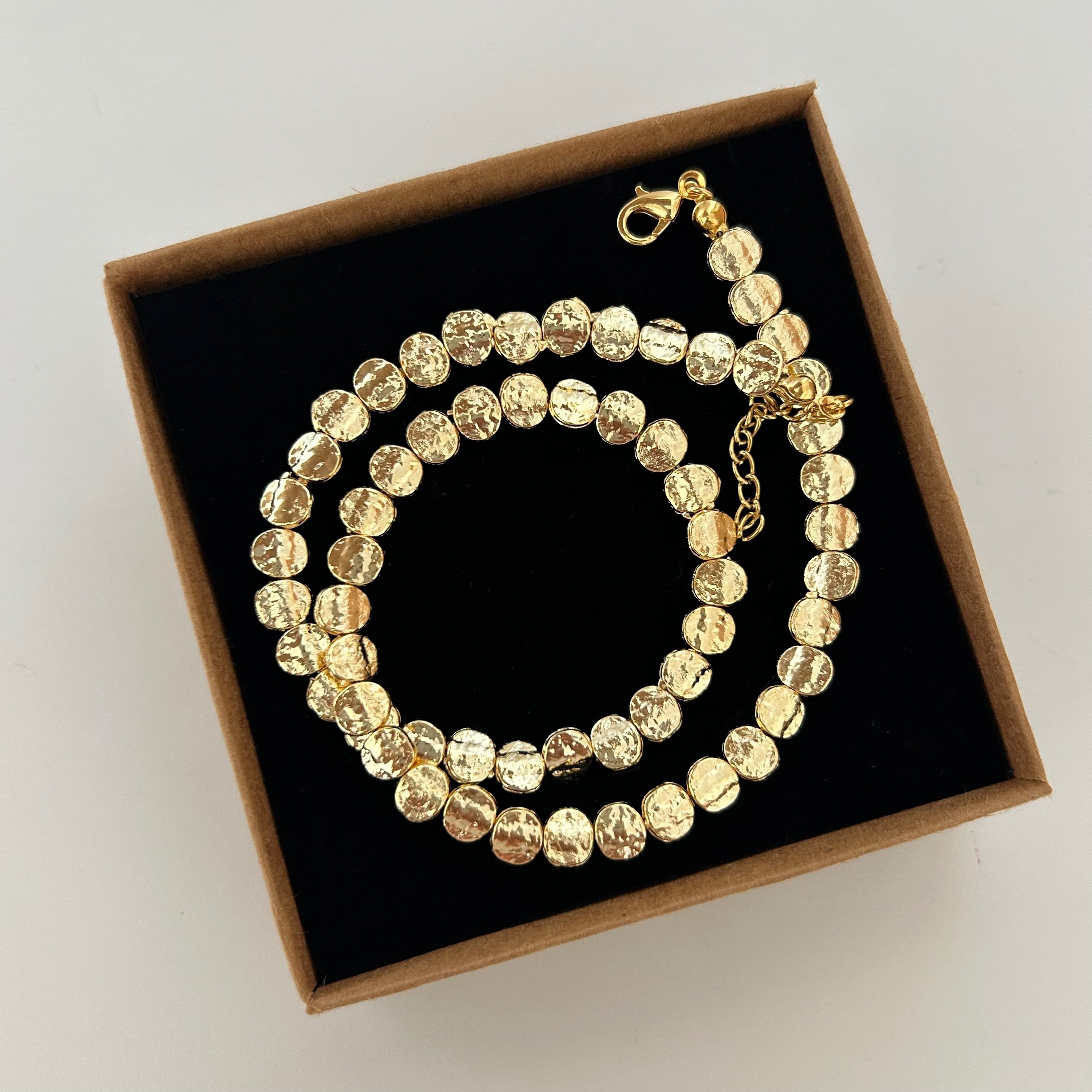 Gold Mercimek Kolye