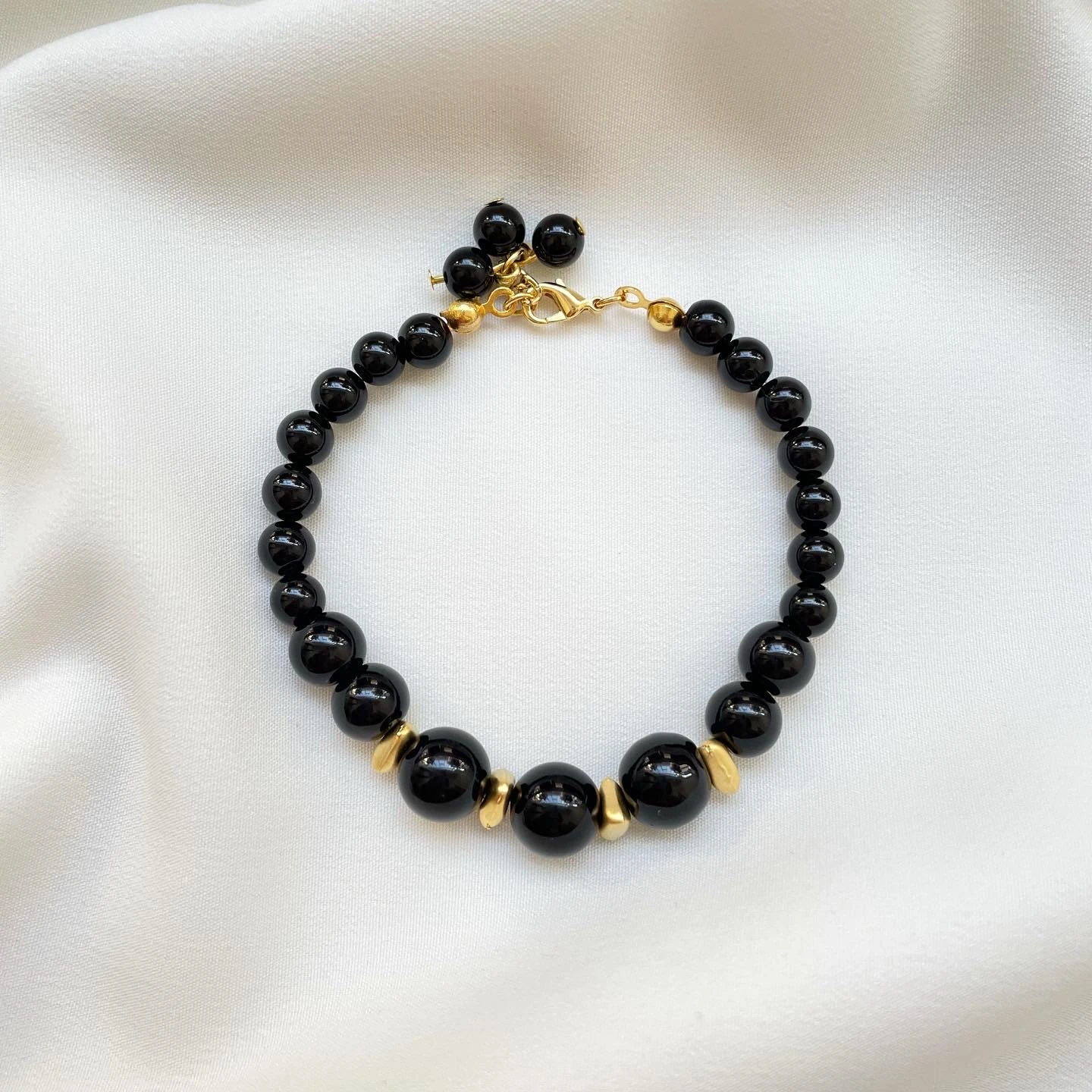 Doğal Oniks Taşlı Bileklik 