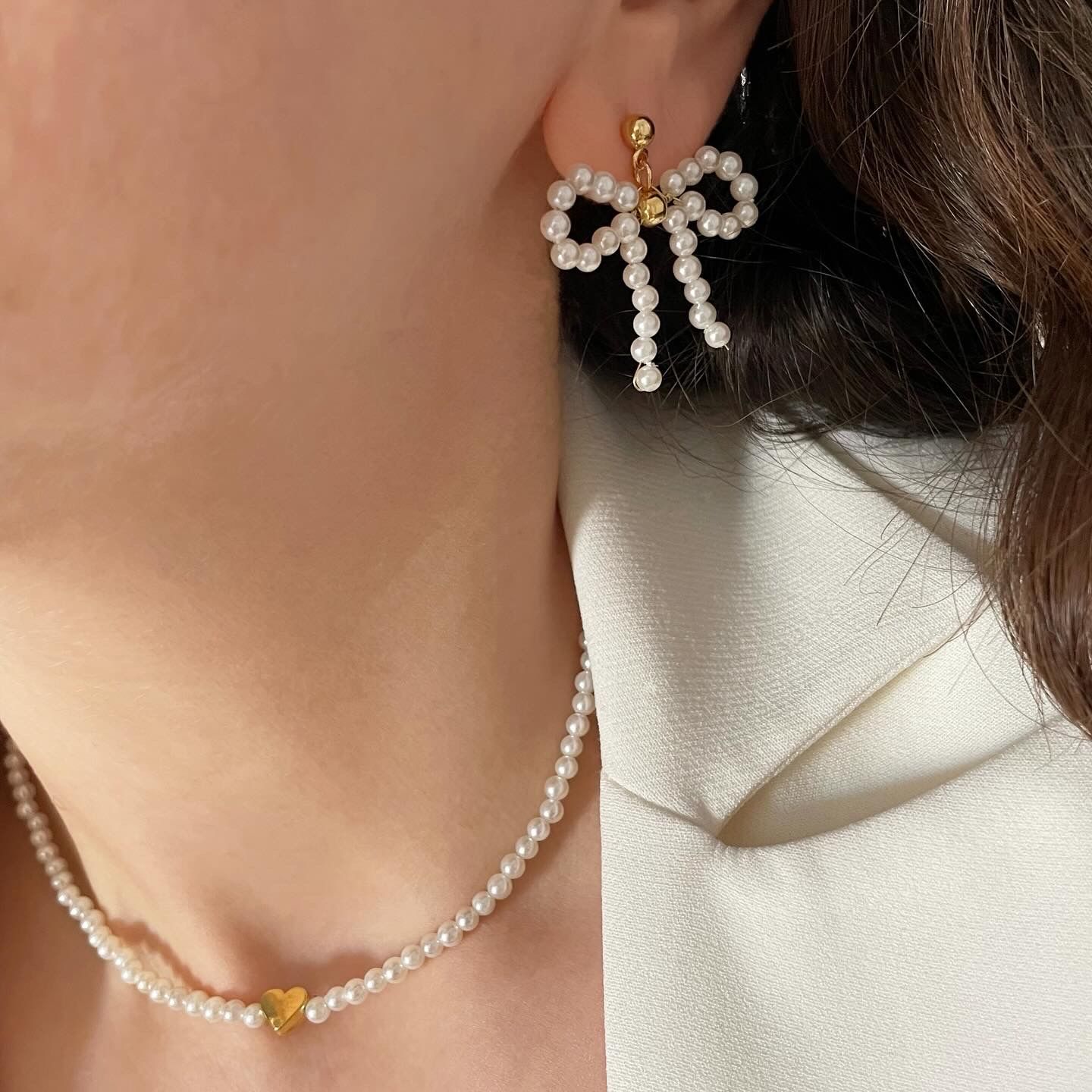 Mayorka İncisi Fiyonk Küpe