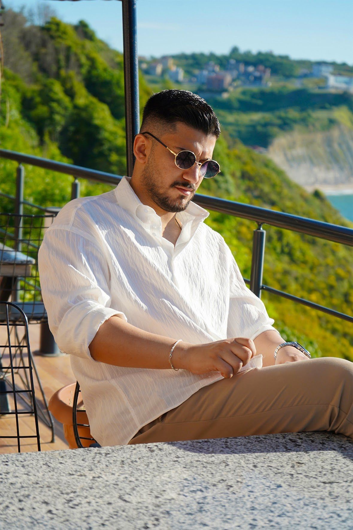 Beyaz Oversize Gömlek 