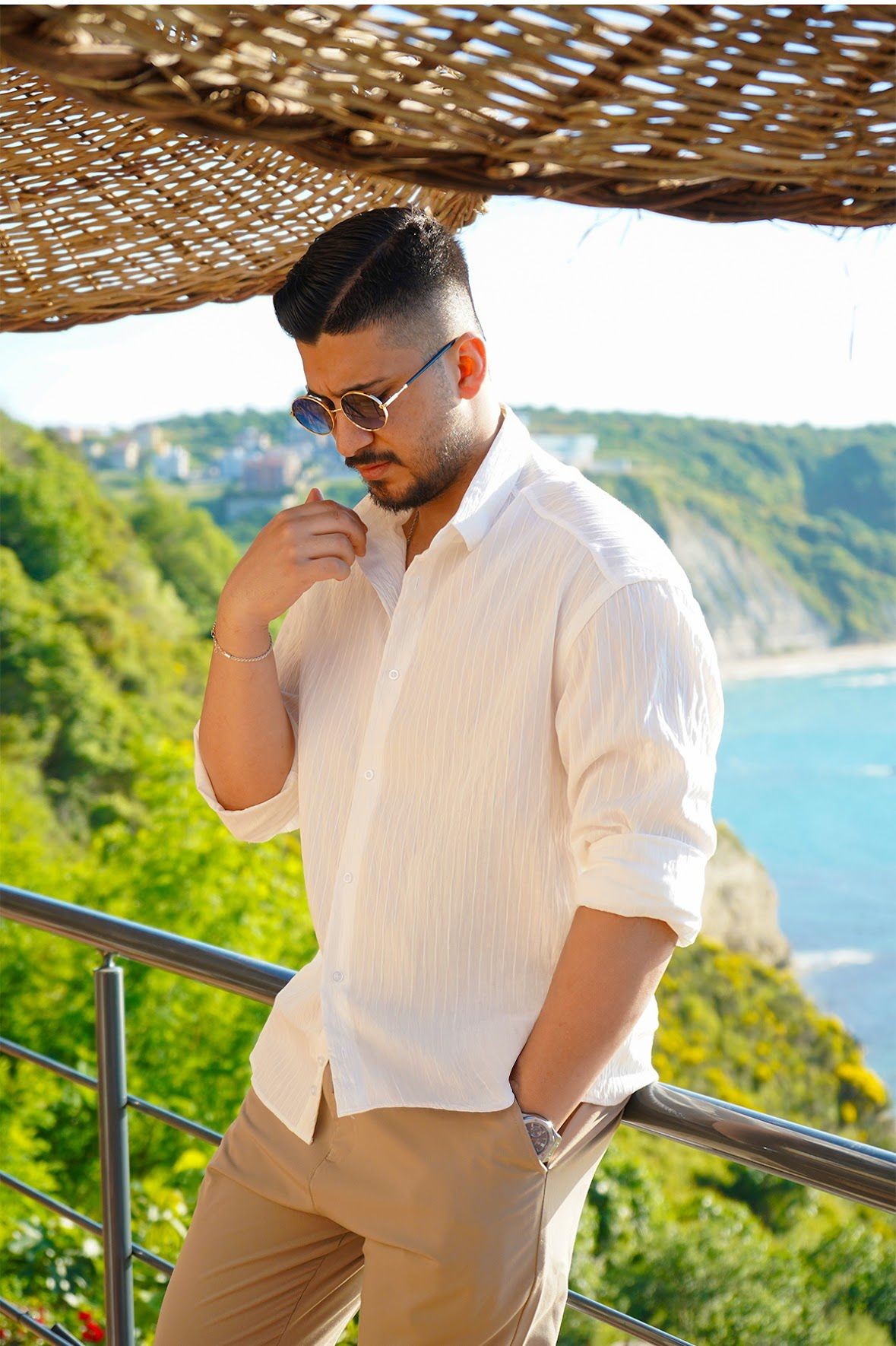 Beyaz Oversize Gömlek 