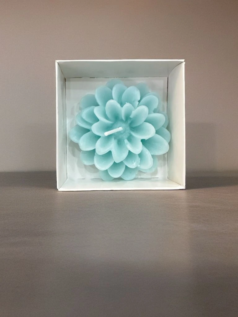 MAVİ LOTUS ÇİÇEĞİ DEKORATİF MUM